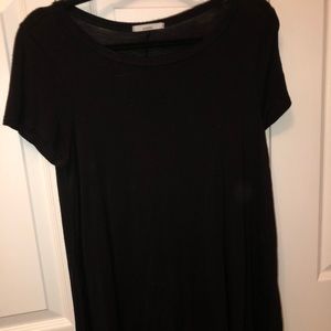 black t-shirt dress